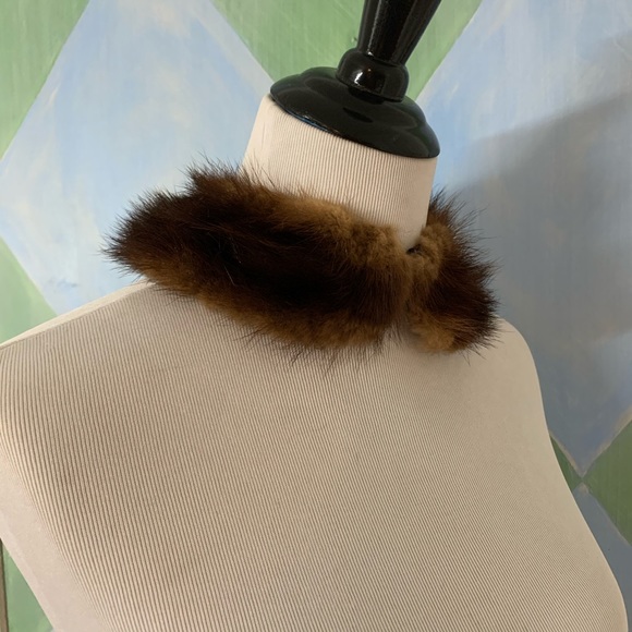 Vintage 1950s/ 60s Fur Peter Pan Collar - Picture 6 of 9